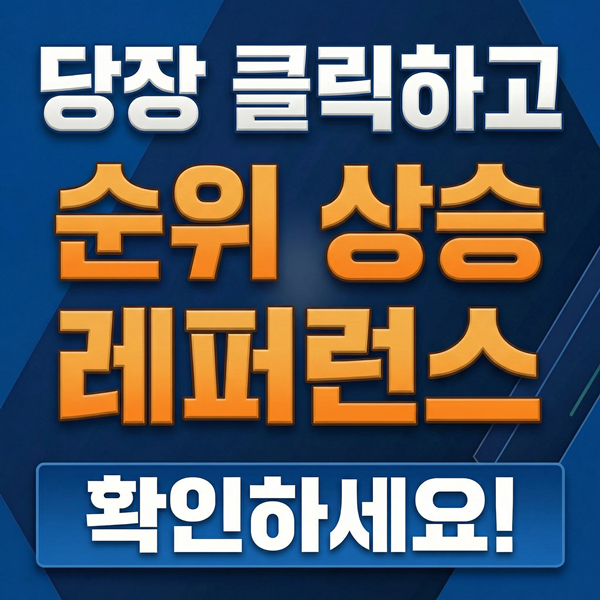 순위상승 레퍼런스를 제공합니다